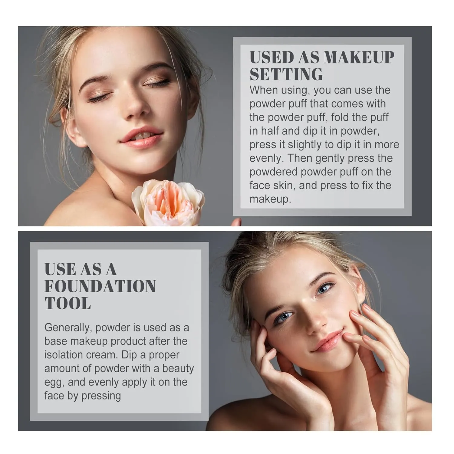 Oil Control Face Pressed Powder,Lightweight Setting Powders Foundation,Brighten Skin Color and Lasting Waterproof (PURE BEIGE, powder)