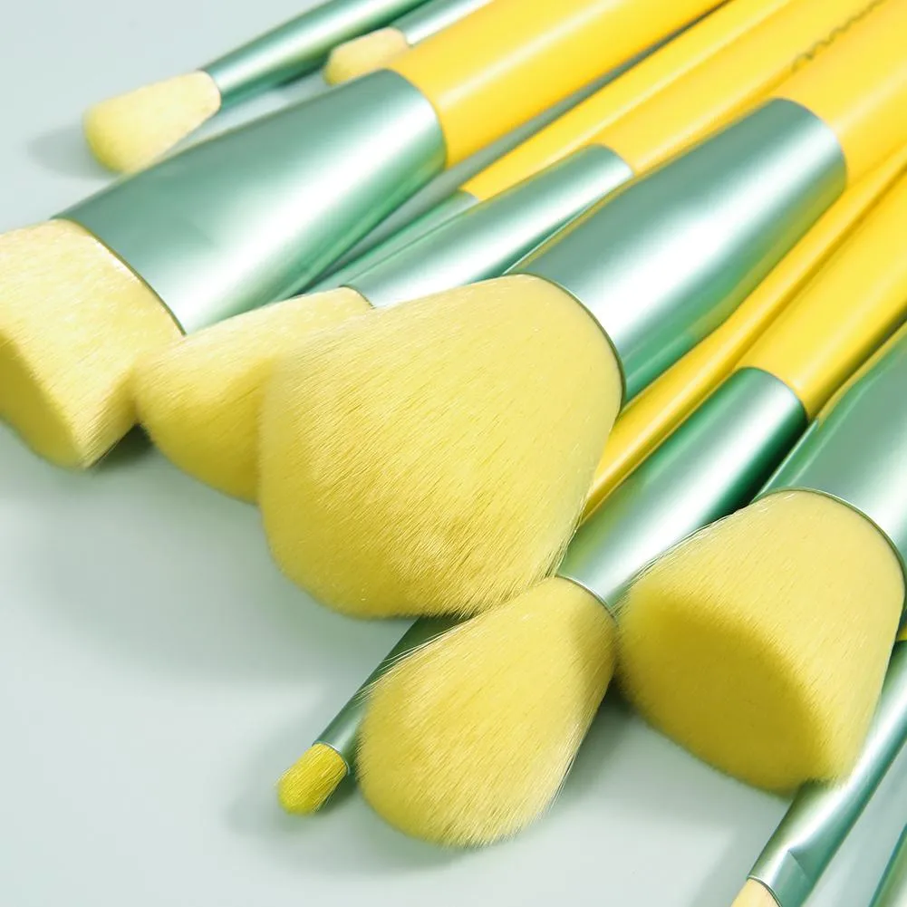 (Only ship to EU)Lemon 13 Piece Makeup Brush Set