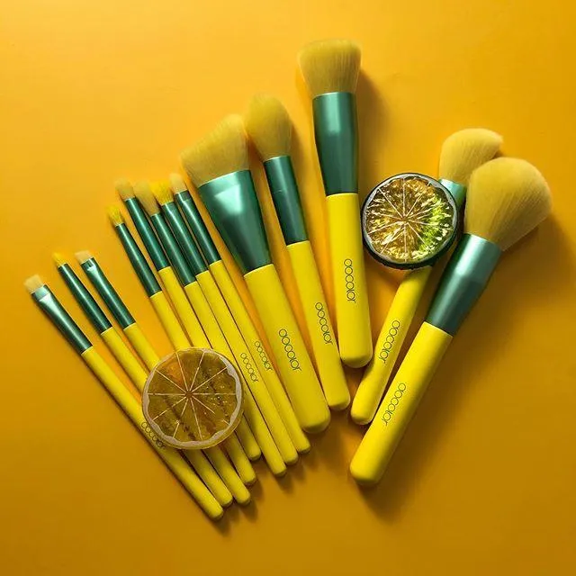 (Only ship to EU)Lemon 13 Piece Makeup Brush Set