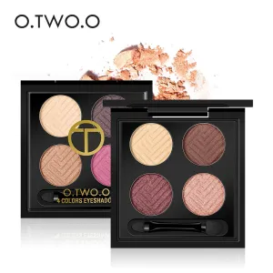 O.TWO.O 4colors  Eyeshadow Makeup long lasting Eye shadow Colors Eyeshadow Palette Matte Diamond Glitter Matallic