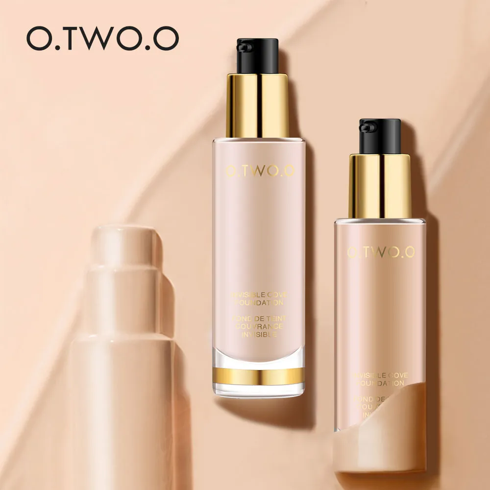 O.TWO.O Foundation Matte Long Lasting Face Makeup Foundation Concealer Naturally Liquid Foundation Cream Cosmetic Foundation