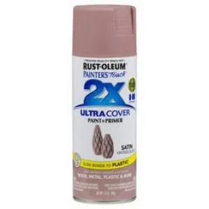 Painter's Touch 2X Spray Paint, Satin Vintage Blush, 12-oz.