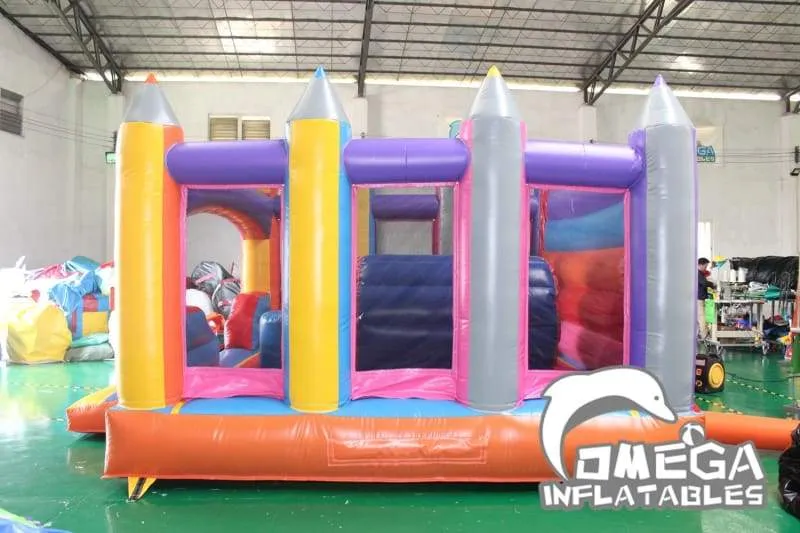 Pencil Themed Bouncy Castle Commercial Grade Bounce House