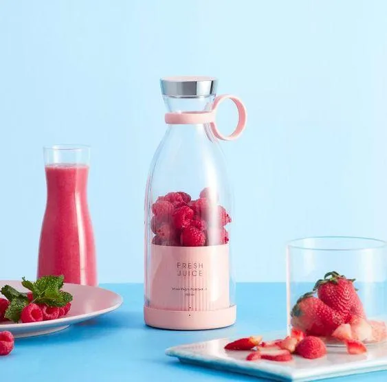 Portable Mini Juice Blender USB Rechargeable Mixer Juicer for Outdoor