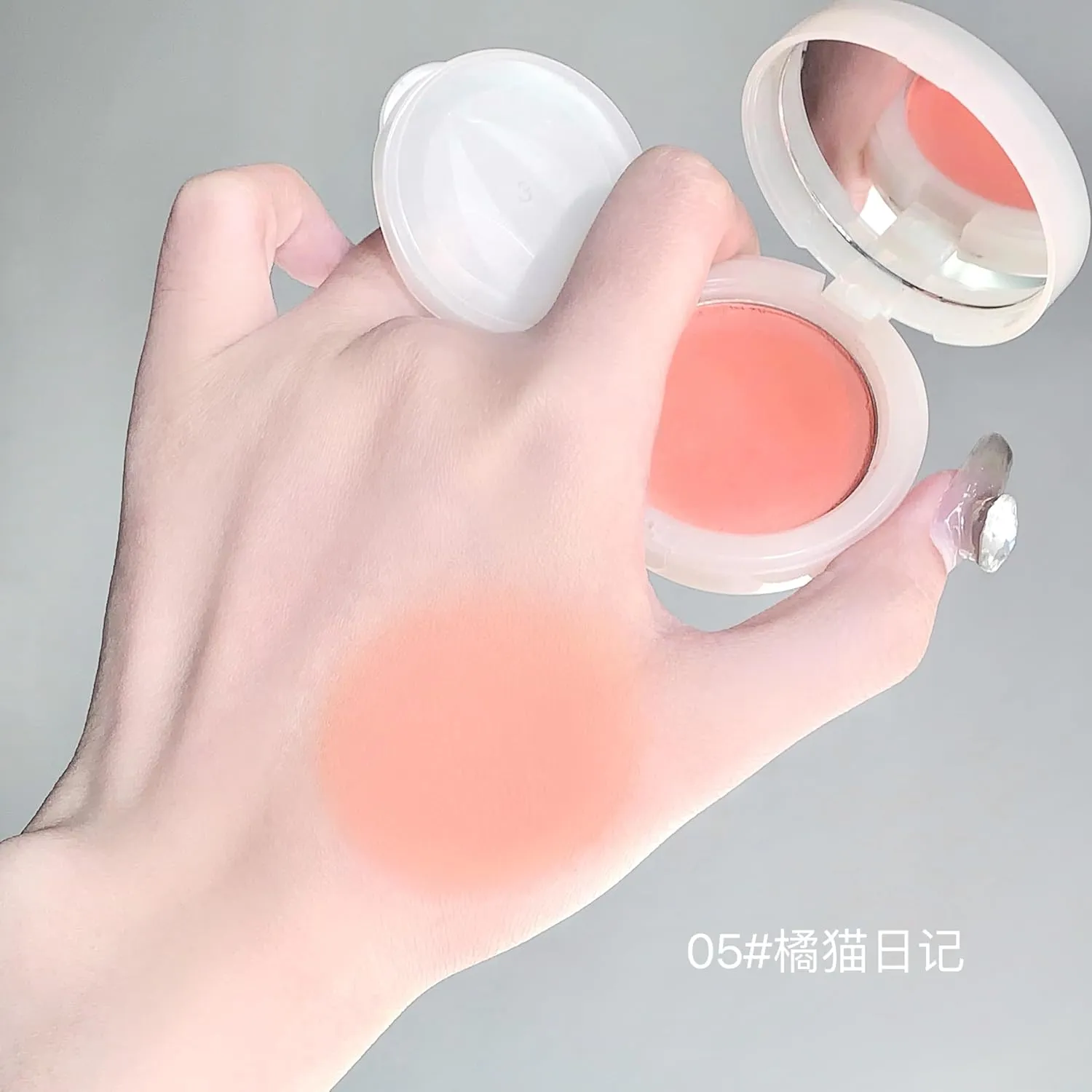 Powder Blush, Lightweight, Smooth, Natural Powder Blush with Long-Lasting All-Day Face Enhancing Makeup Color, Blends Easily1 Count (1, 03 Ginger Cat Orange, Medium)