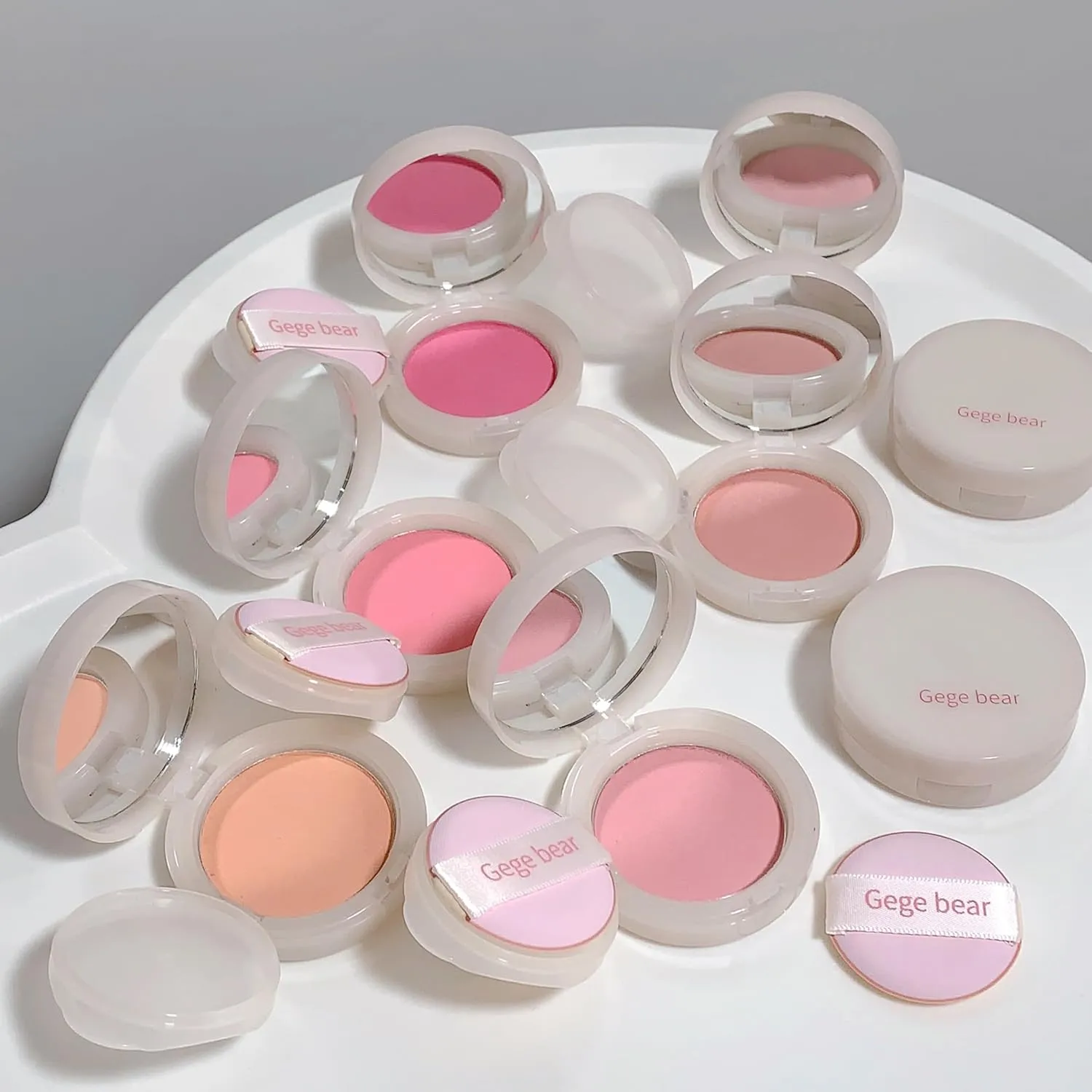 Powder Blush, Lightweight, Smooth, Natural Powder Blush with Long-Lasting All-Day Face Enhancing Makeup Color, Blends Easily1 Count (1, 03 Ginger Cat Orange, Medium)