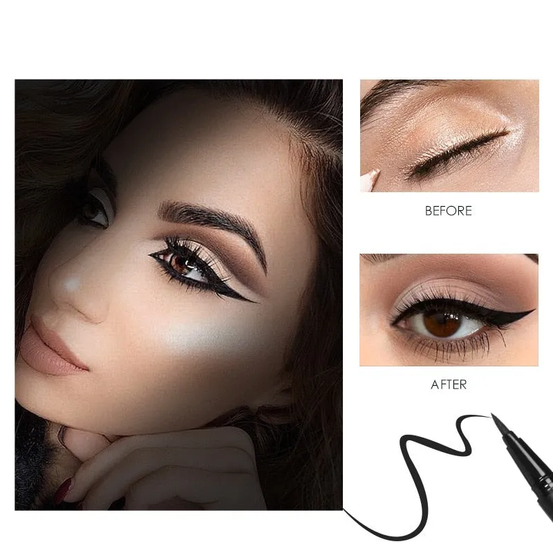 Professional Liquid Makeup Eyeliner Pencil 24 Hours Long Lasting Water-Proof
