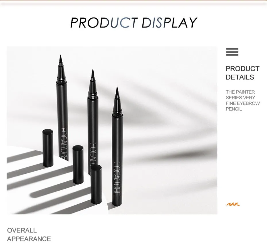 Professional Liquid Makeup Eyeliner Pencil 24 Hours Long Lasting Water-Proof