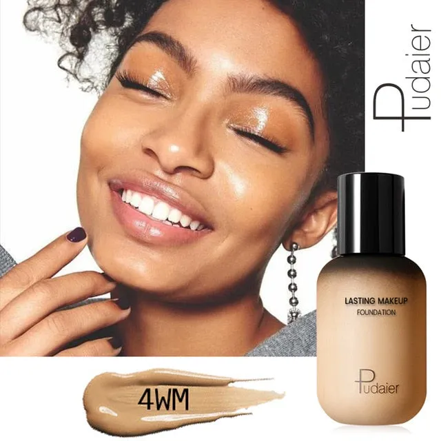 Pudaier 40ml Matte Makeup Foundation Cream for Face Professional Concealing Make up Tonal Base high coverage Liquid long-lasting