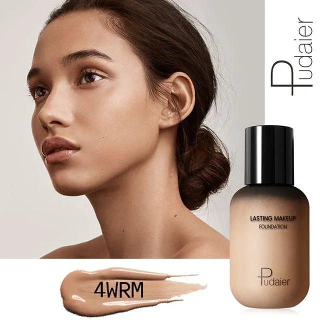 Pudaier 40ml Matte Makeup Foundation Cream for Face Professional Concealing Make up Tonal Base high coverage Liquid long-lasting