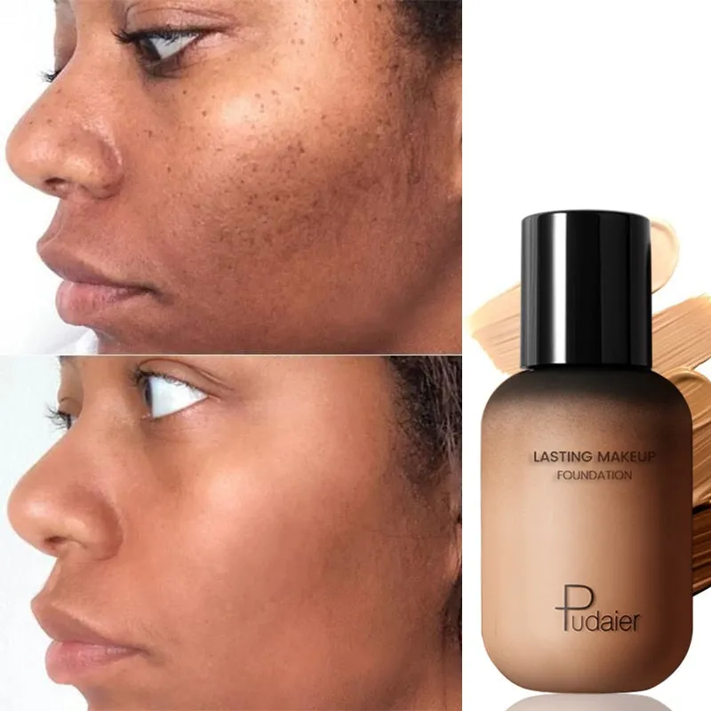 Pudaier 40ml Matte Makeup Foundation Cream for Face Professional Concealing Make up Tonal Base high coverage Liquid long-lasting
