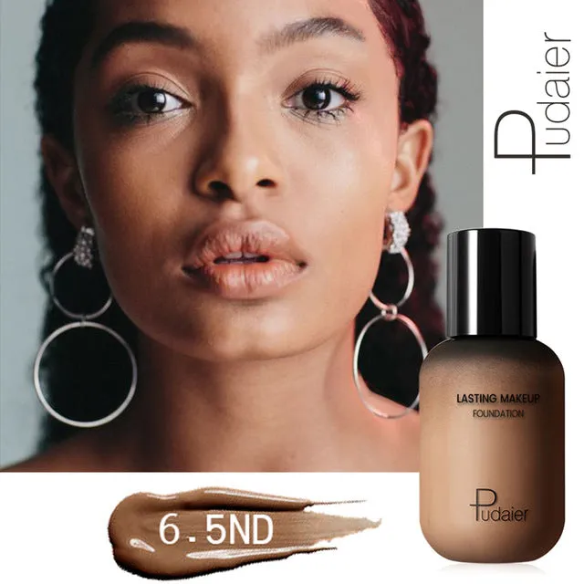 Pudaier 40ml Matte Makeup Foundation Cream for Face Professional Concealing Make up Tonal Base high coverage Liquid long-lasting