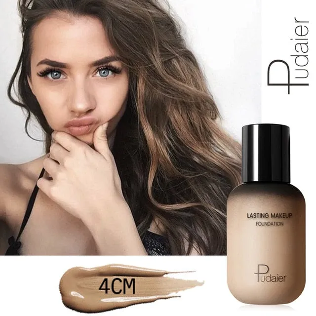 Pudaier 40ml Matte Makeup Foundation Cream for Face Professional Concealing Make up Tonal Base high coverage Liquid long-lasting