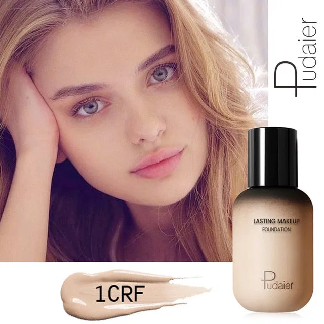 Pudaier 40ml Matte Makeup Foundation Cream for Face Professional Concealing Make up Tonal Base high coverage Liquid long-lasting