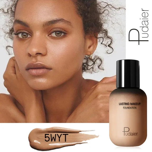 Pudaier 40ml Matte Makeup Foundation Cream for Face Professional Concealing Make up Tonal Base high coverage Liquid long-lasting