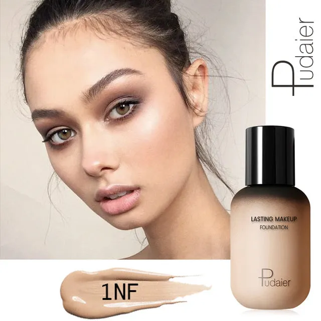 Pudaier 40ml Matte Makeup Foundation Cream for Face Professional Concealing Make up Tonal Base high coverage Liquid long-lasting