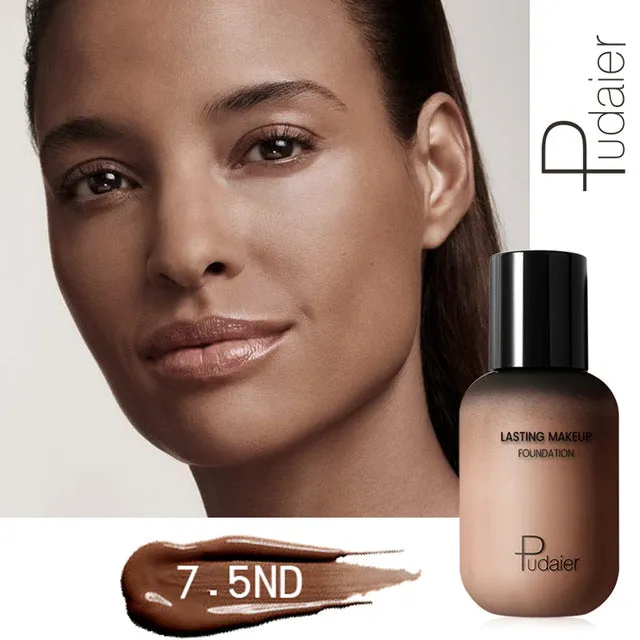 Pudaier 40ml Matte Makeup Foundation Cream for Face Professional Concealing Make up Tonal Base high coverage Liquid long-lasting