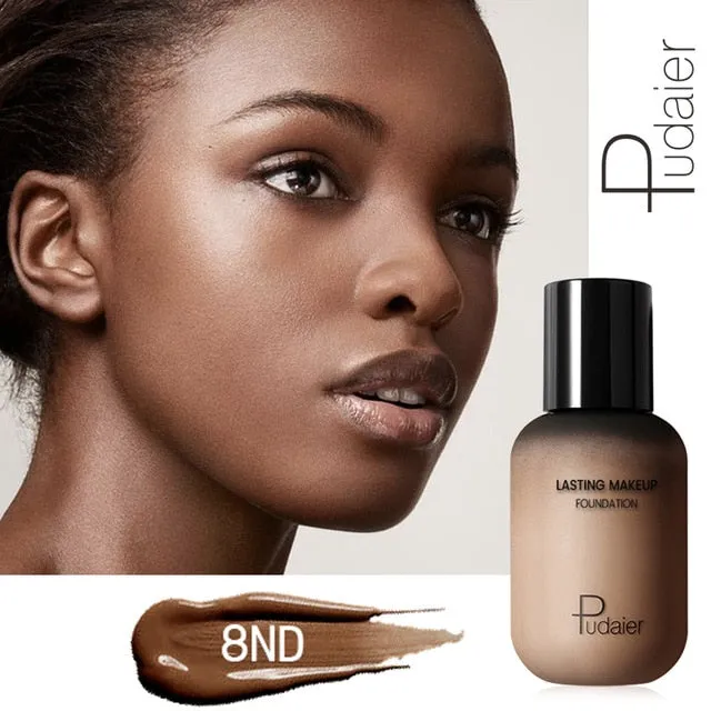 Pudaier 40ml Matte Makeup Foundation Cream for Face Professional Concealing Make up Tonal Base high coverage Liquid long-lasting