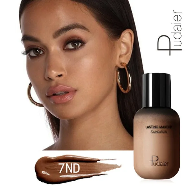 Pudaier 40ml Matte Makeup Foundation Cream for Face Professional Concealing Make up Tonal Base high coverage Liquid long-lasting