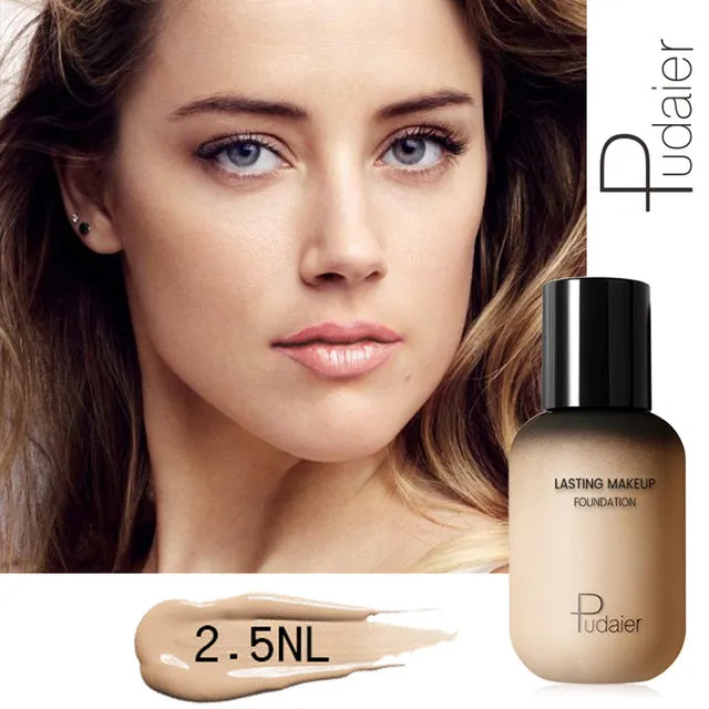 Pudaier 40ml Matte Makeup Foundation Cream for Face Professional Concealing Make up Tonal Base high coverage Liquid long-lasting