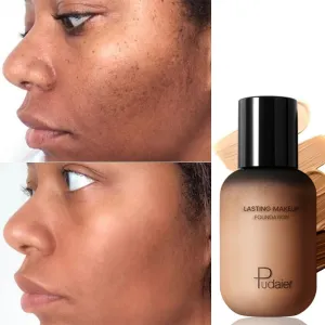 Pudaier 40ml Matte Makeup Foundation Cream for Face Professional Concealing Make up Tonal Base high coverage Liquid long-lasting