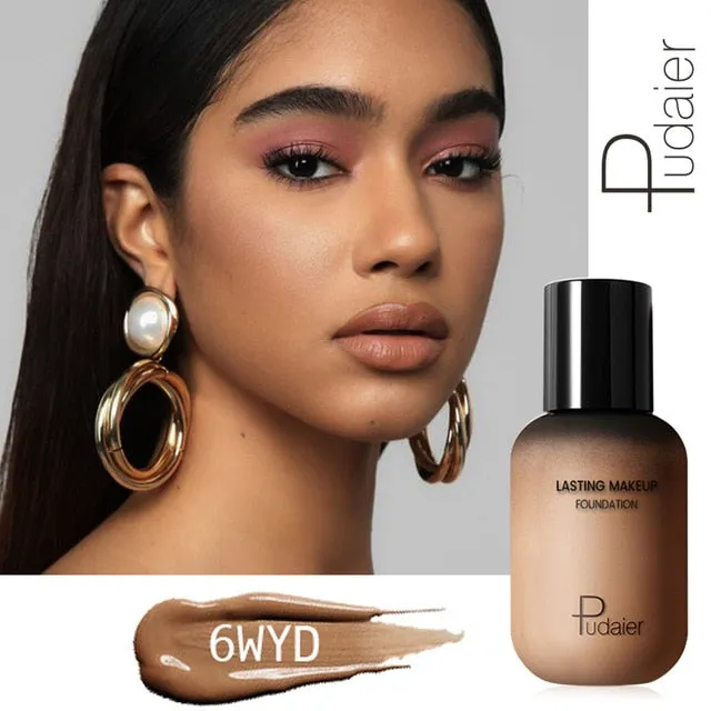 Pudaier 40ml Matte Makeup Foundation Cream for Face Professional Concealing Make up Tonal Base high coverage Liquid long-lasting