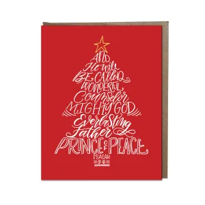 "Wonderful Counselor" card