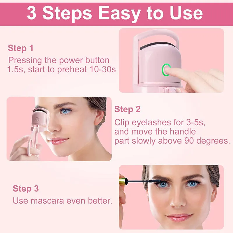 Rechargeable Electric Eyelash Curler,Handheld Eyelash Heat