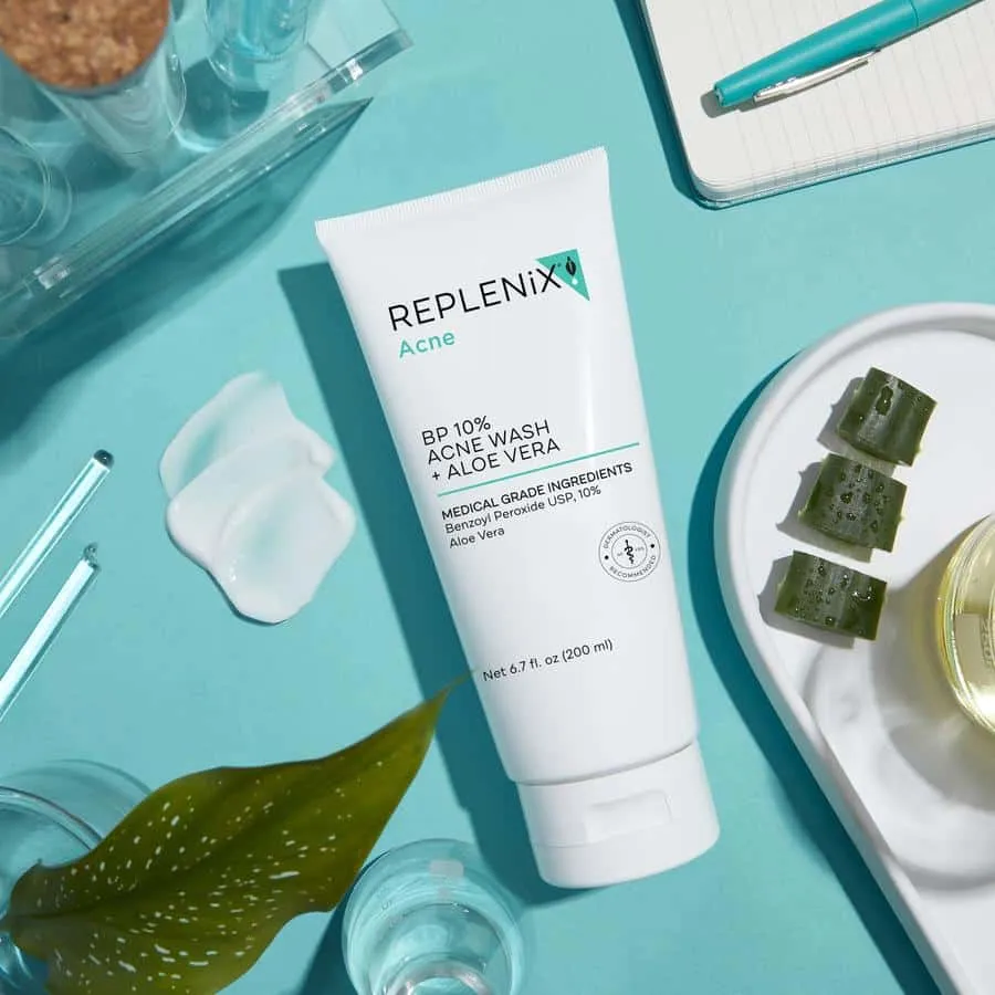 Replenix BP 10% Acne Wash   Aloe Vera