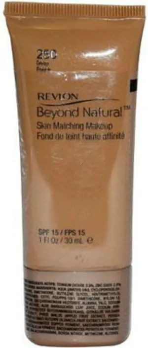 Revlon Beyond Natural Skin Matching MakeUp Foundation SPF 15 250 Deep
