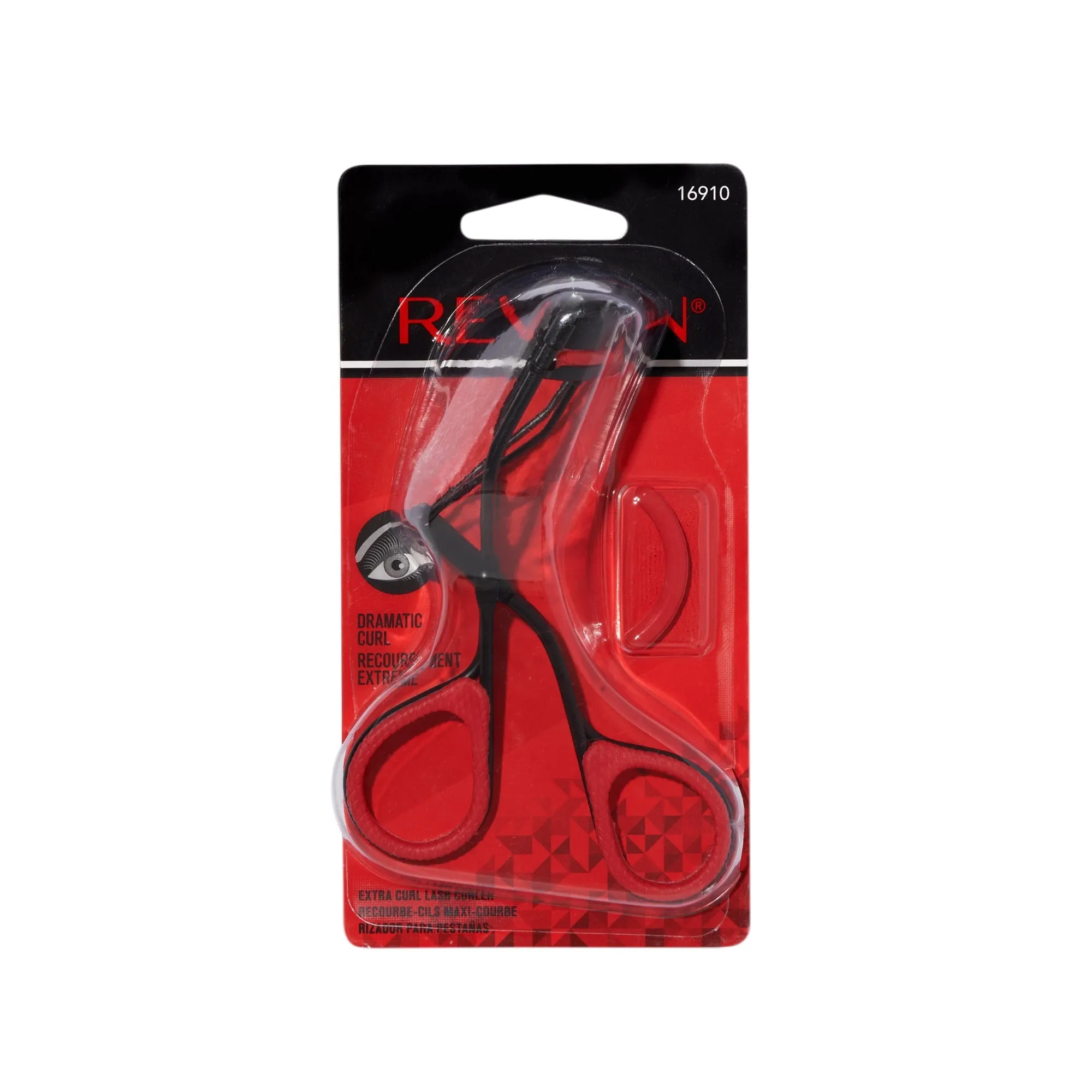 Revlon Extra Curl Eyelash Curler, Non Slip Finger Grip, Black