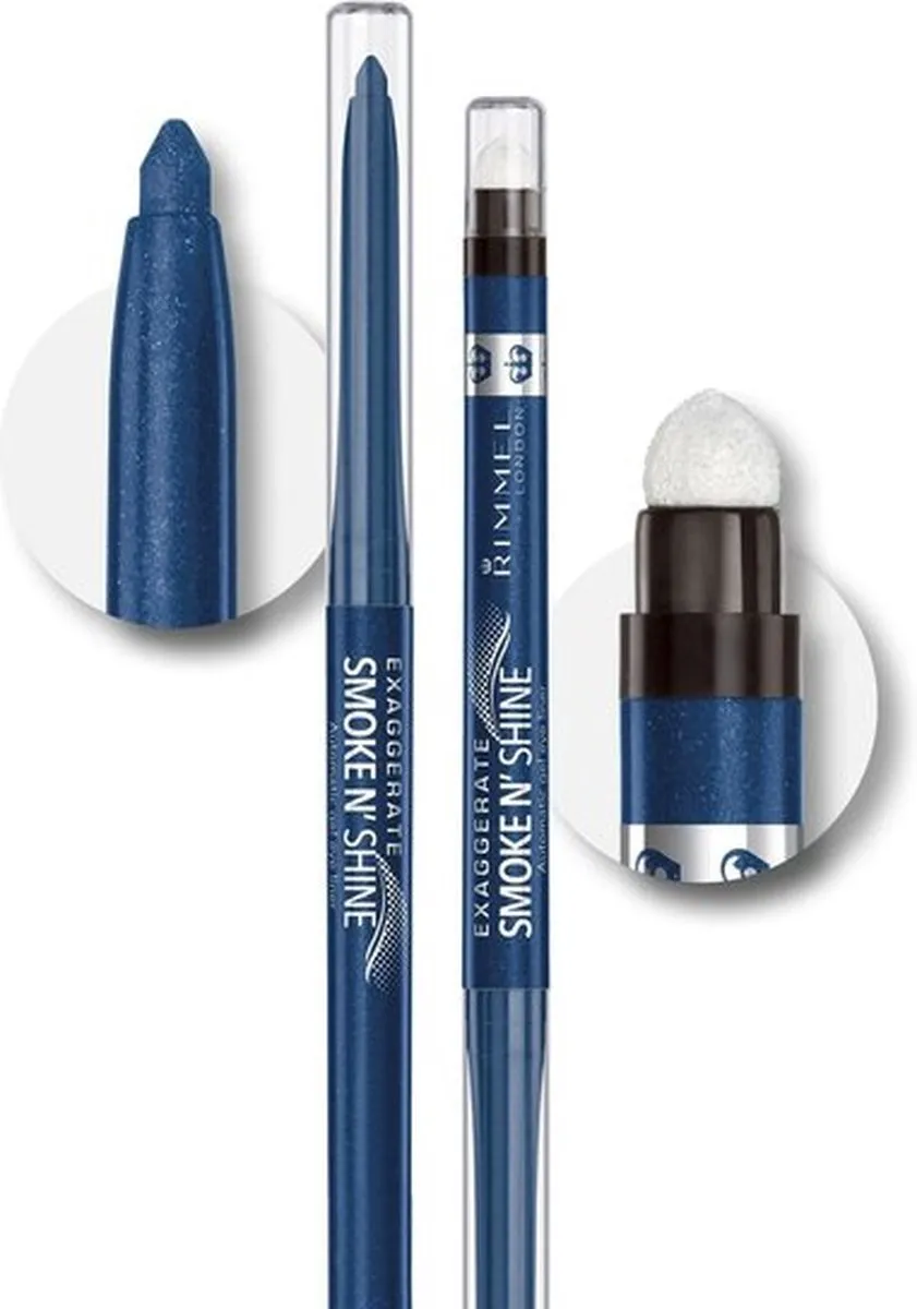 Rimmel London Exaggerate Smoky N Shine Gel Eyeliner 004 Blue Steel
