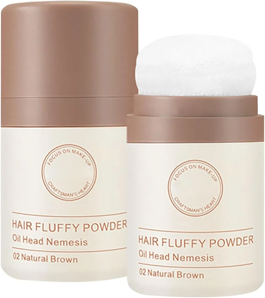 Root Modification Hairline Powder Powder Leave in Oil Control to Greasy Lazy Artifact Dry Hair Loose Powder Oil Control Home Perm (BW1, One Size)