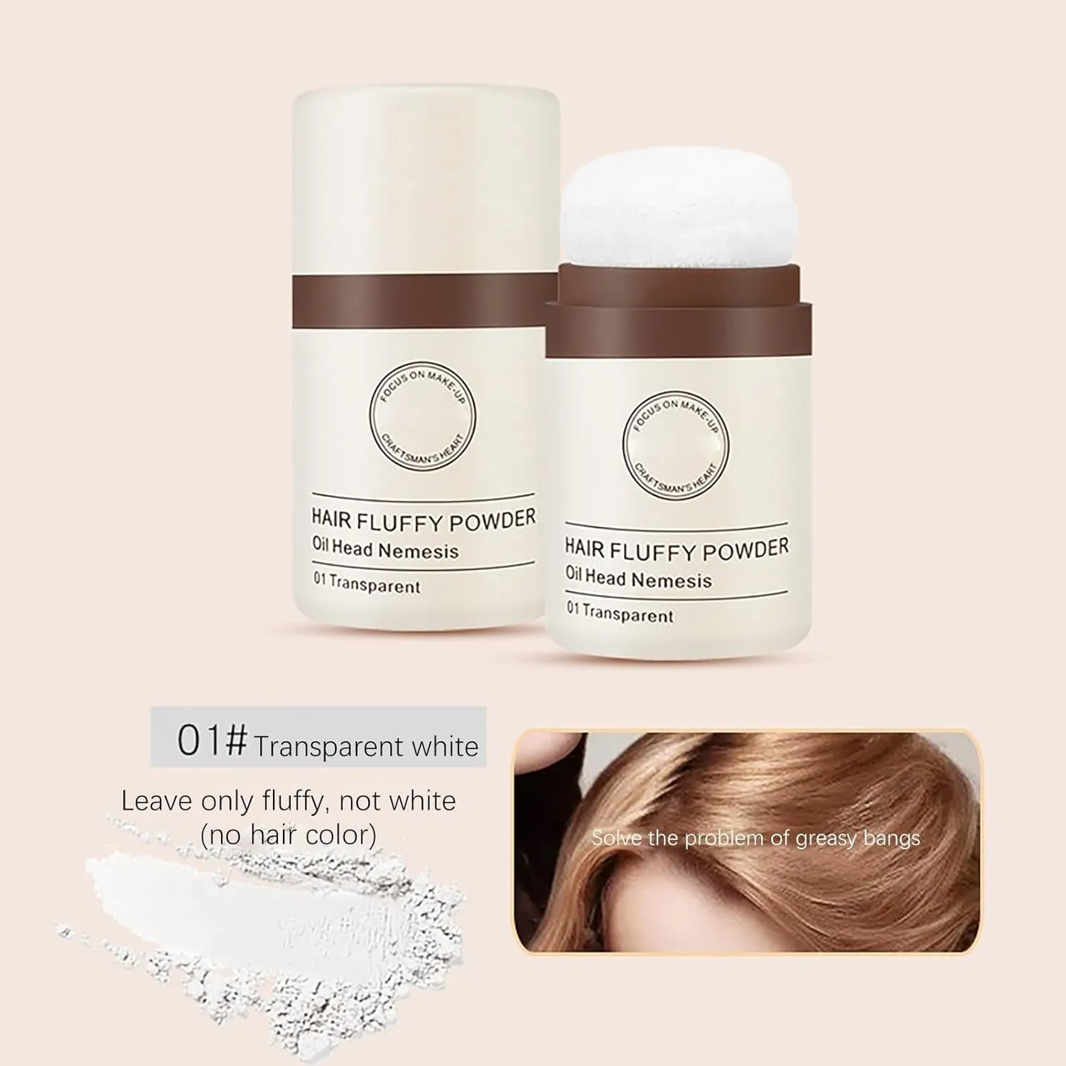 Root Modification Hairline Powder Powder Leave in Oil Control to Greasy Lazy Artifact Dry Hair Loose Powder Oil Control Home Perm (BW1, One Size)