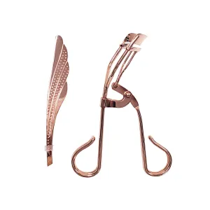 Rose Gold Eyelash Curler & Tweezer Duo