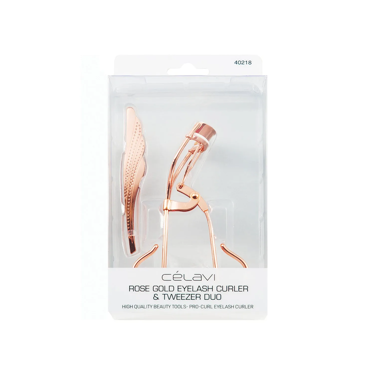 Rose Gold Eyelash Curler & Tweezer Duo