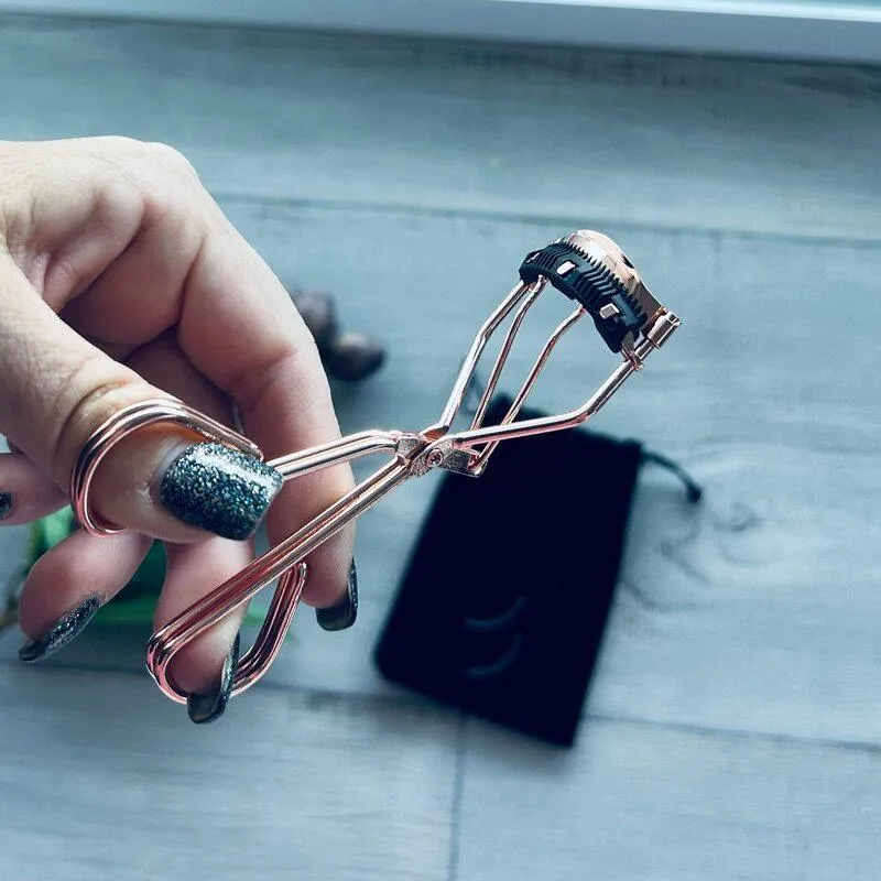Rose Gold Eyelash Curler with Comb