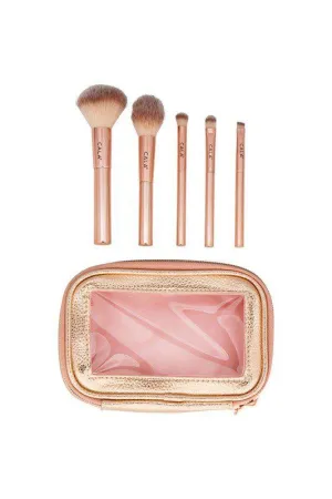 Rose Radiance 5 Pcs Brush Set With Pouch