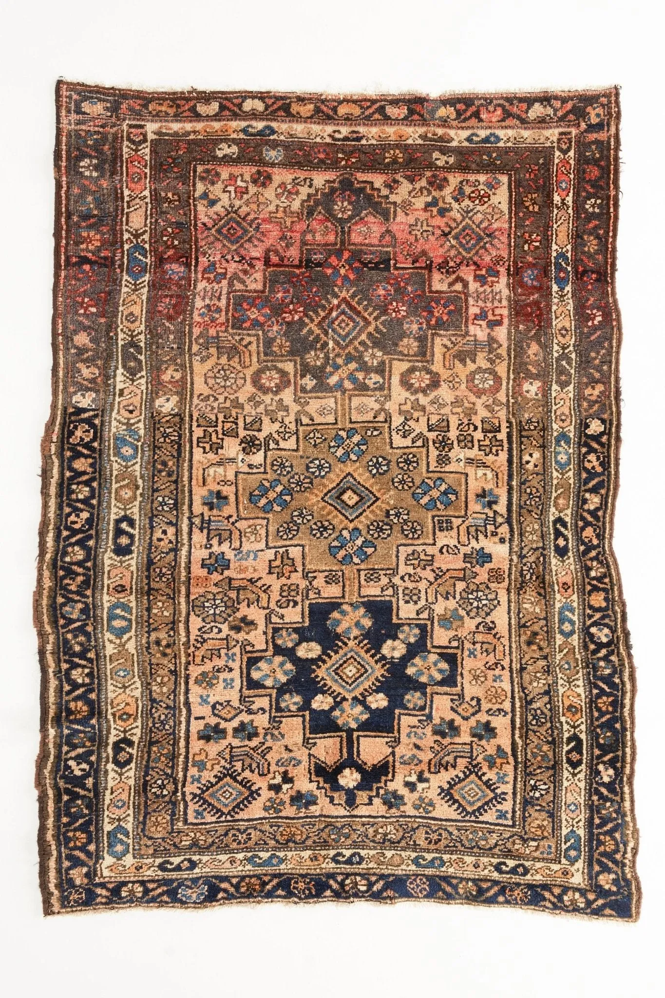 'Rosie' Turkish Area Vintage Rug - 4'6'' x 6'2''