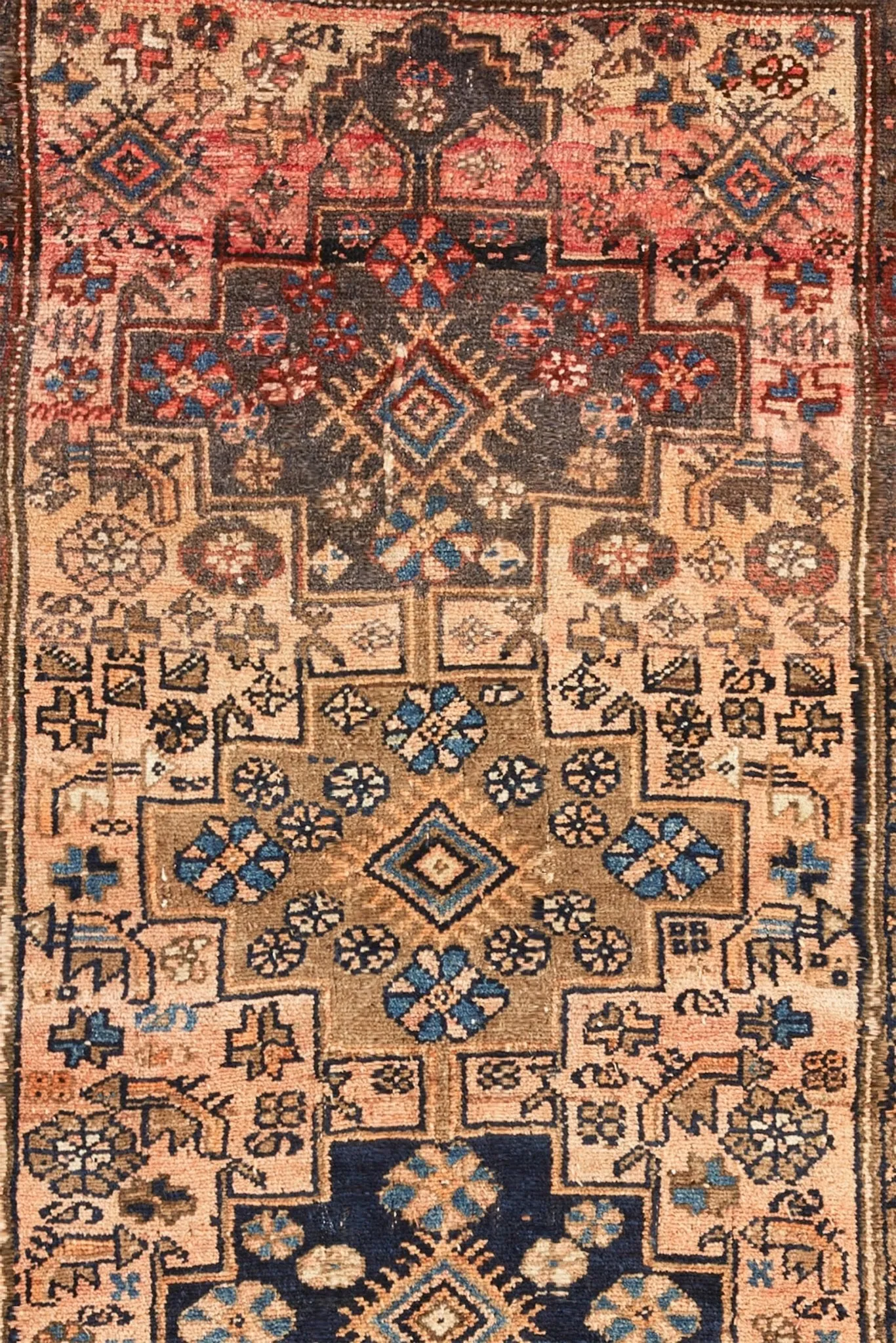 'Rosie' Turkish Area Vintage Rug - 4'6'' x 6'2''