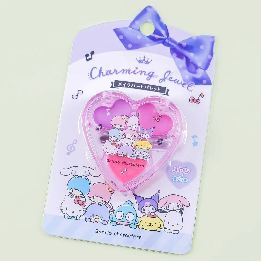 Sanrio Make Heart Lip & Eyeshadow Palette - Sanrio Characters