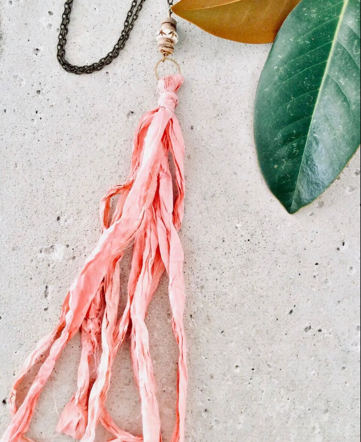 Sari Tassel Necklace
