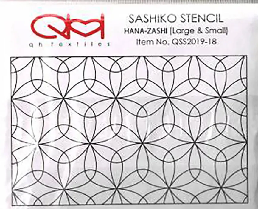 Sashiko Stencil - # 18 Hana Zashi