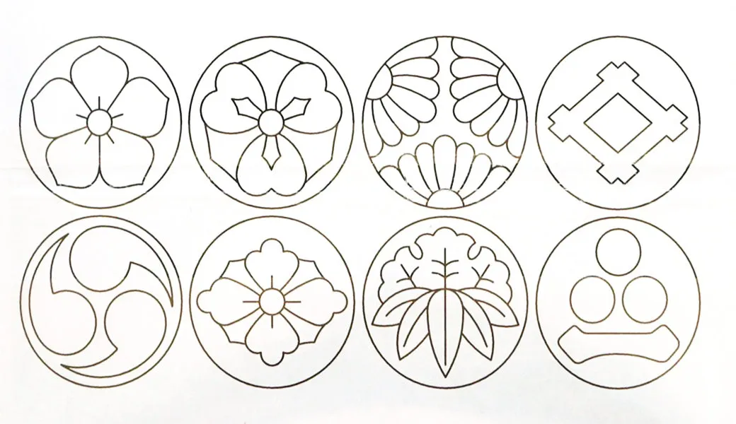Sashiko Stencil - # 31 Ka-Mon (Japanese Crests)