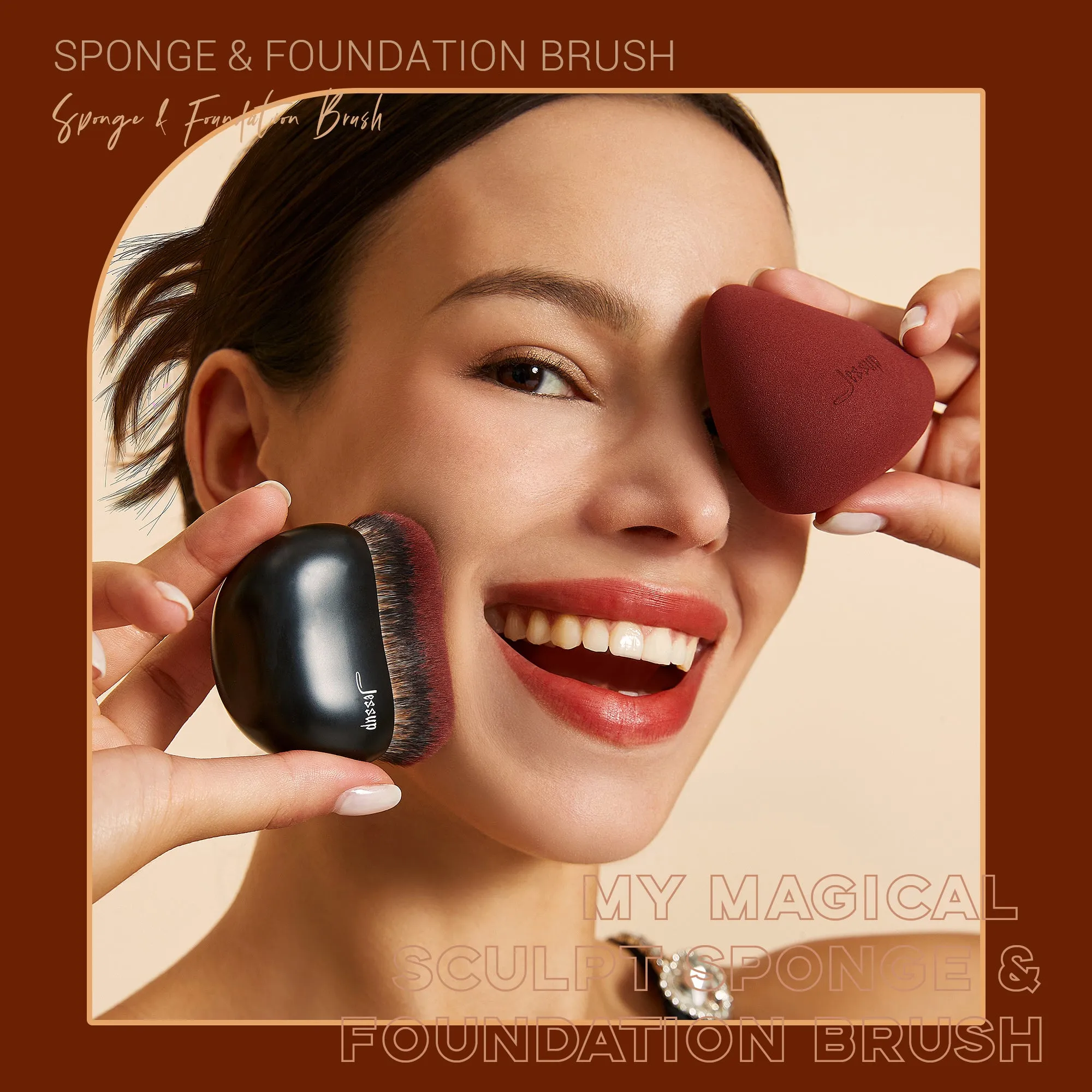 Sculpt Sponge with Foundation Brush