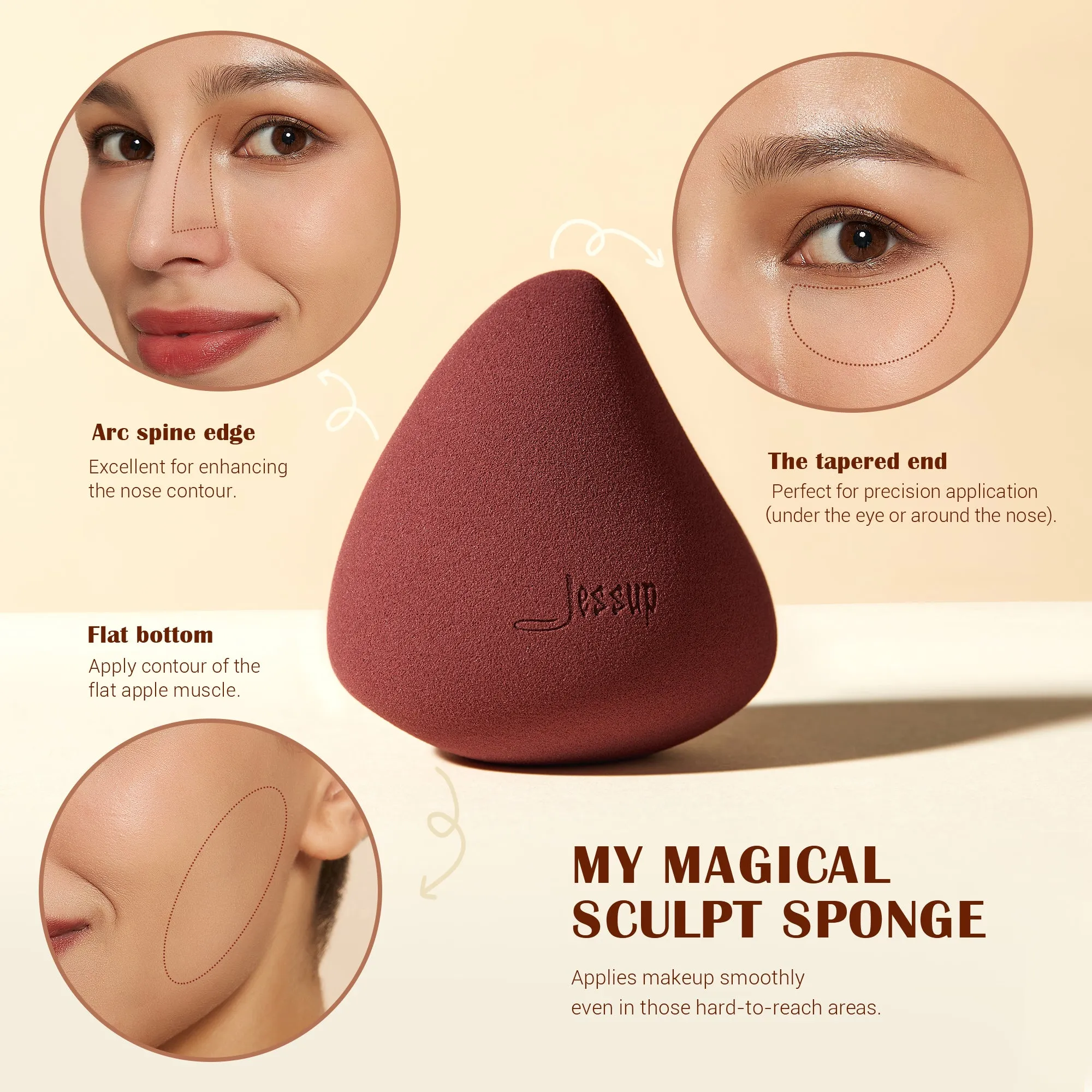 Sculpt Sponge with Foundation Brush