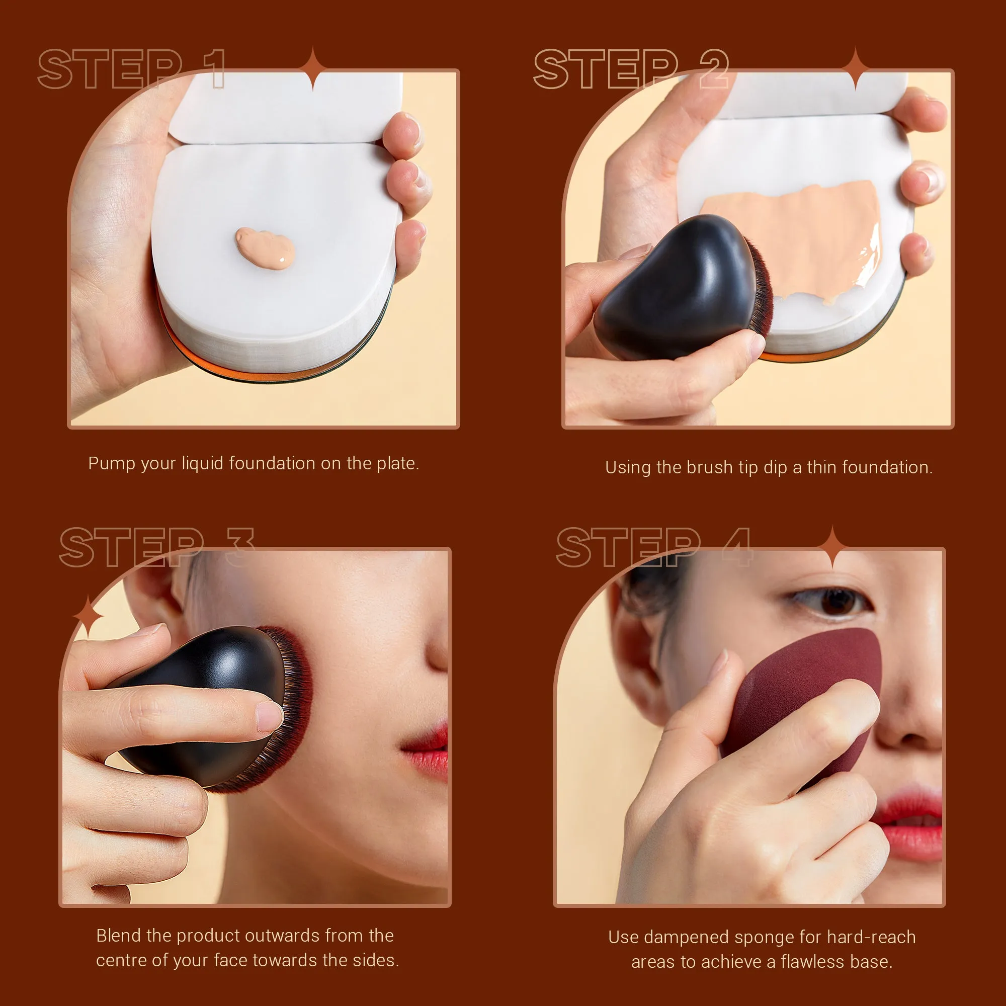 Sculpt Sponge with Foundation Brush