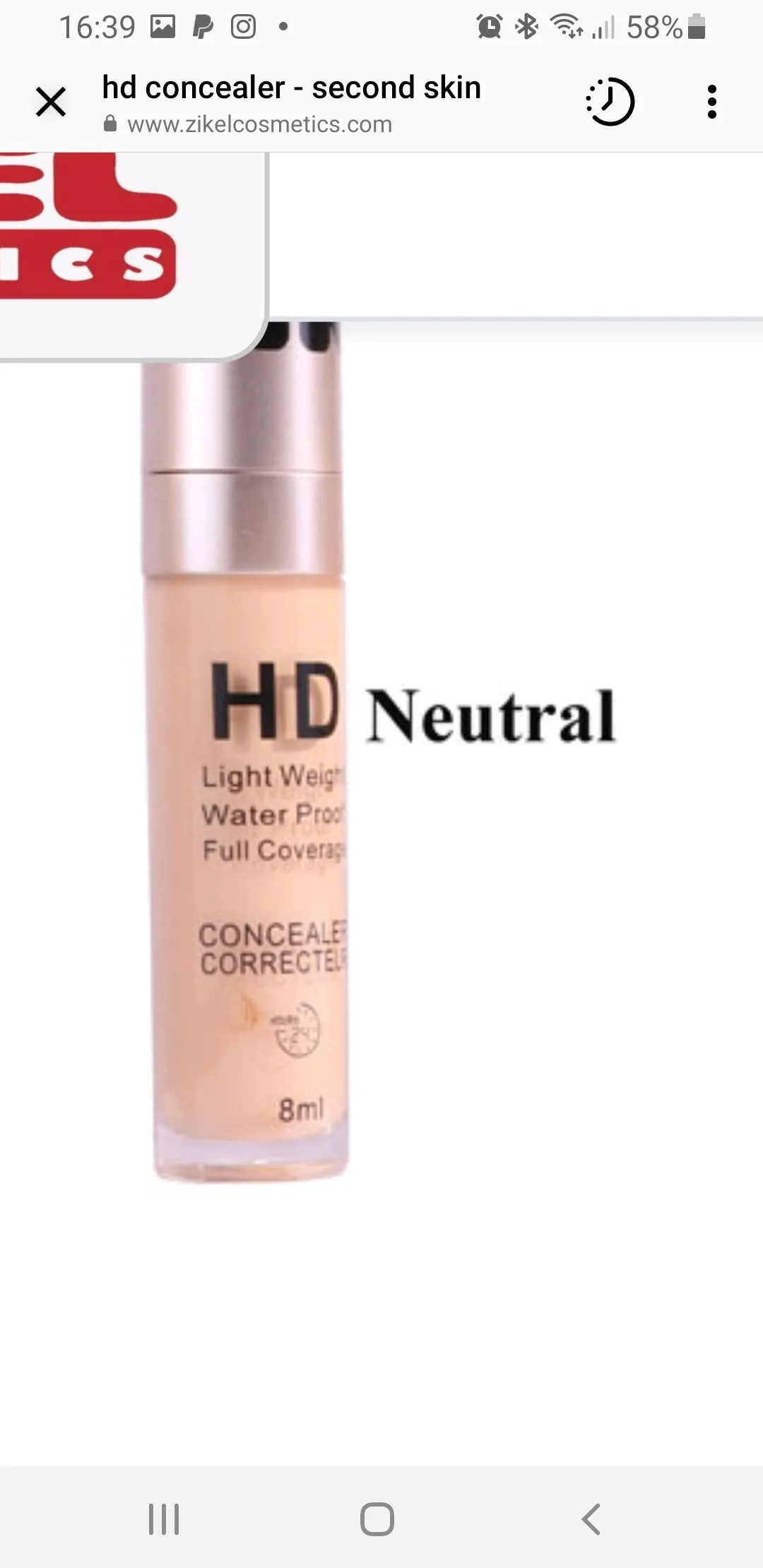 Second Skin Concealer