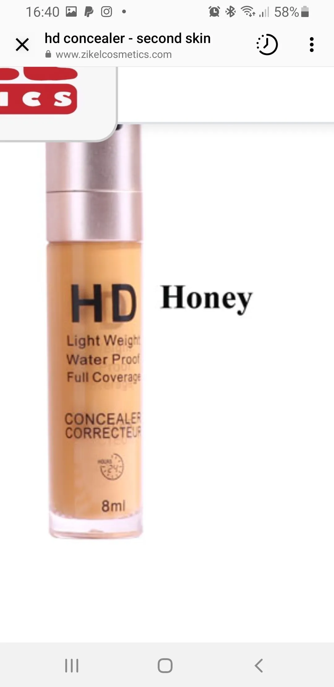 Second Skin Concealer