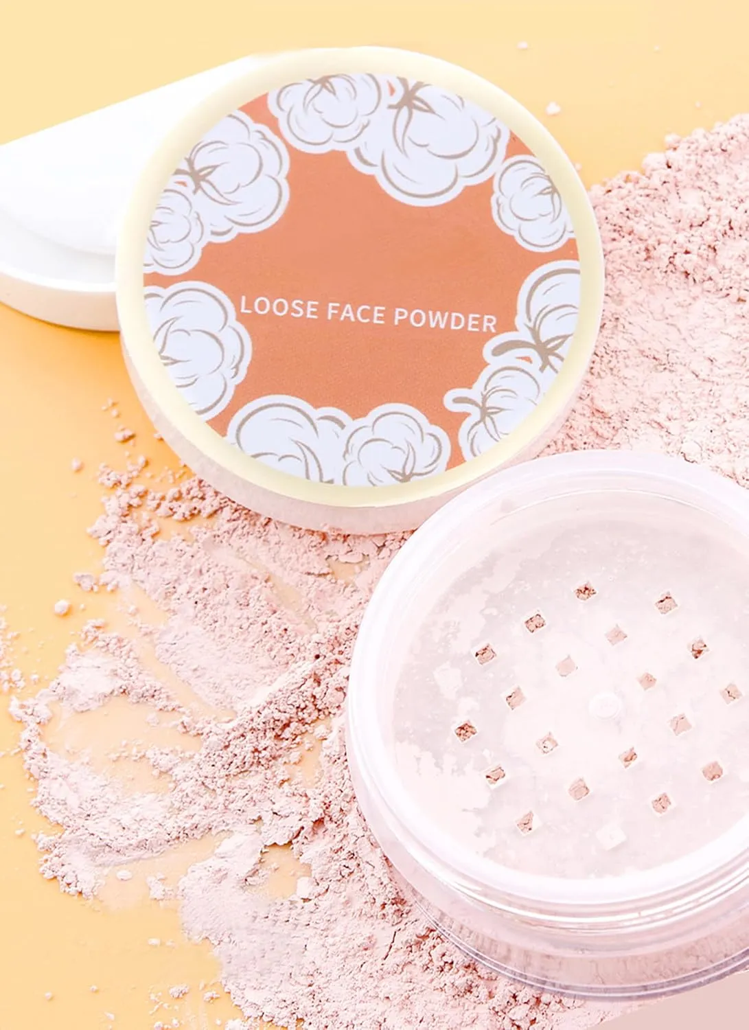 Setting Powder Bulk Powder Matte Long Lasting Setting Powder Waterproof And Sweatproof Non-Removal Setting Powder Loose Powder (01, One Size)